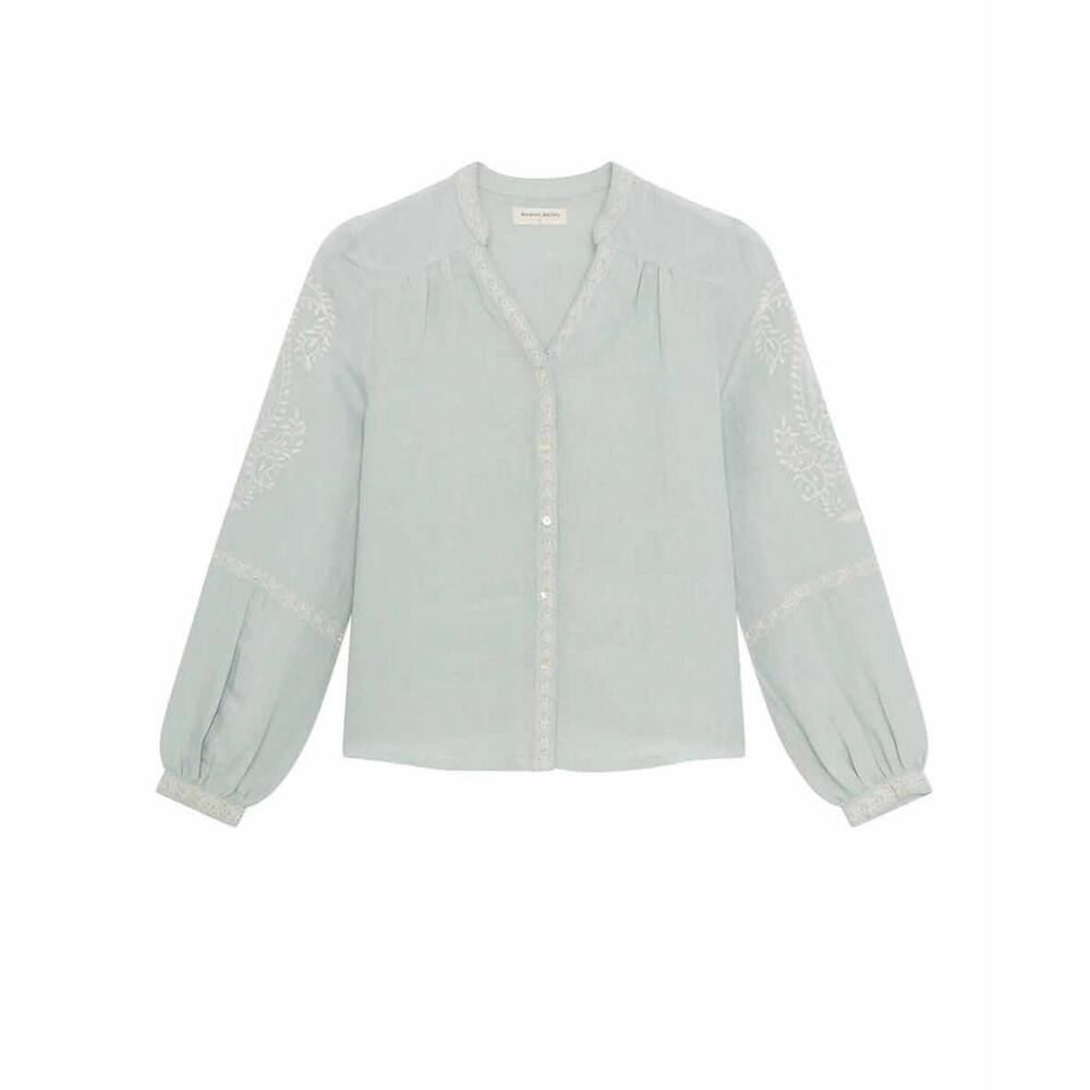 NEW MAISON HOTEL women's mia blouse in azzurro